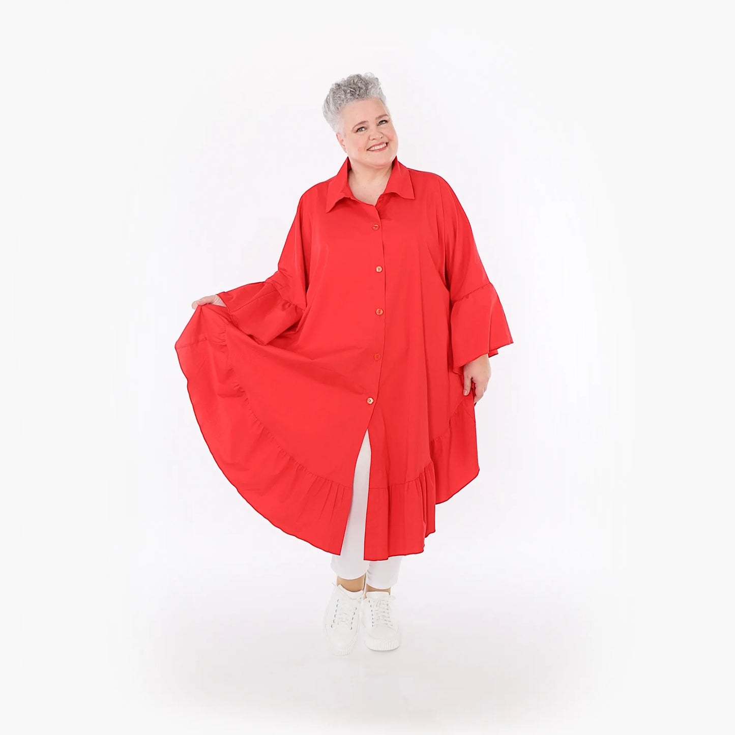 AKH Fashion 7085 Bluse, Rot