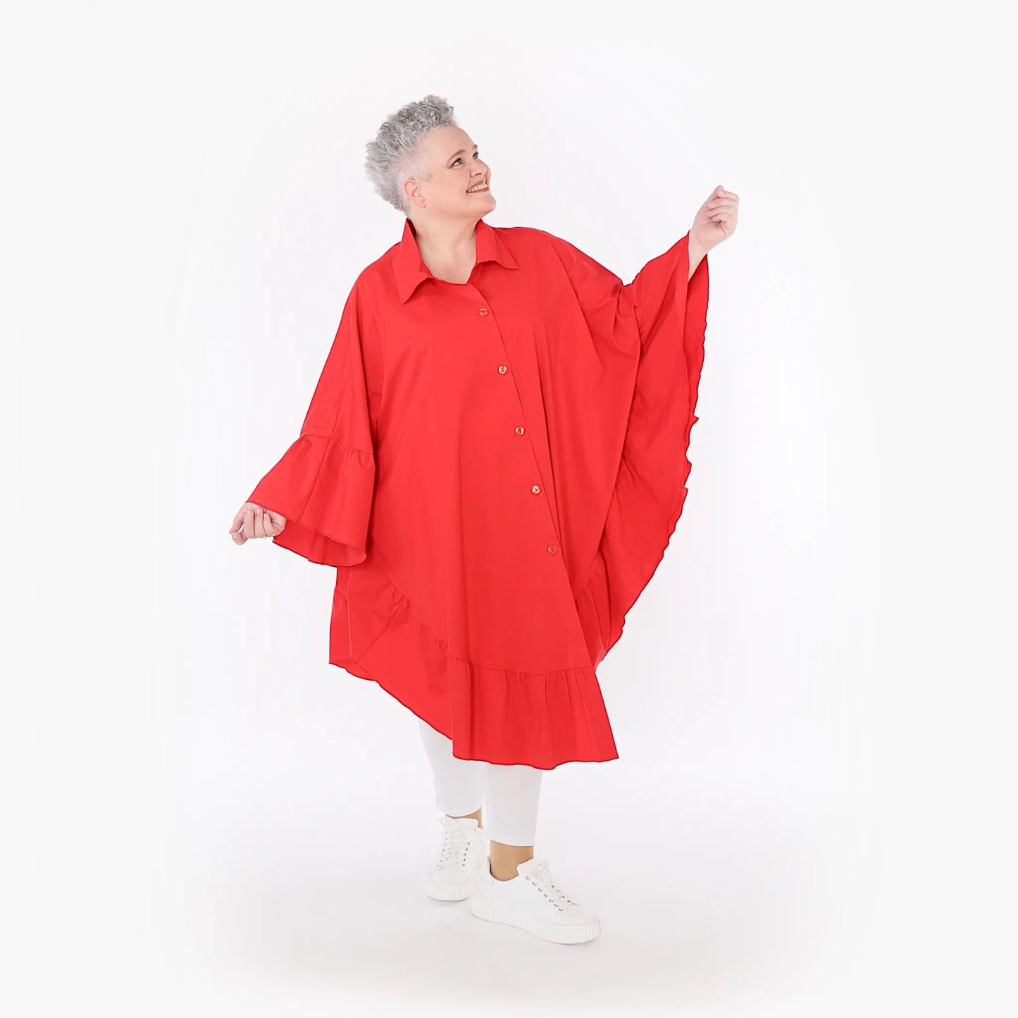 AKH Fashion 7085 Bluse, Rot