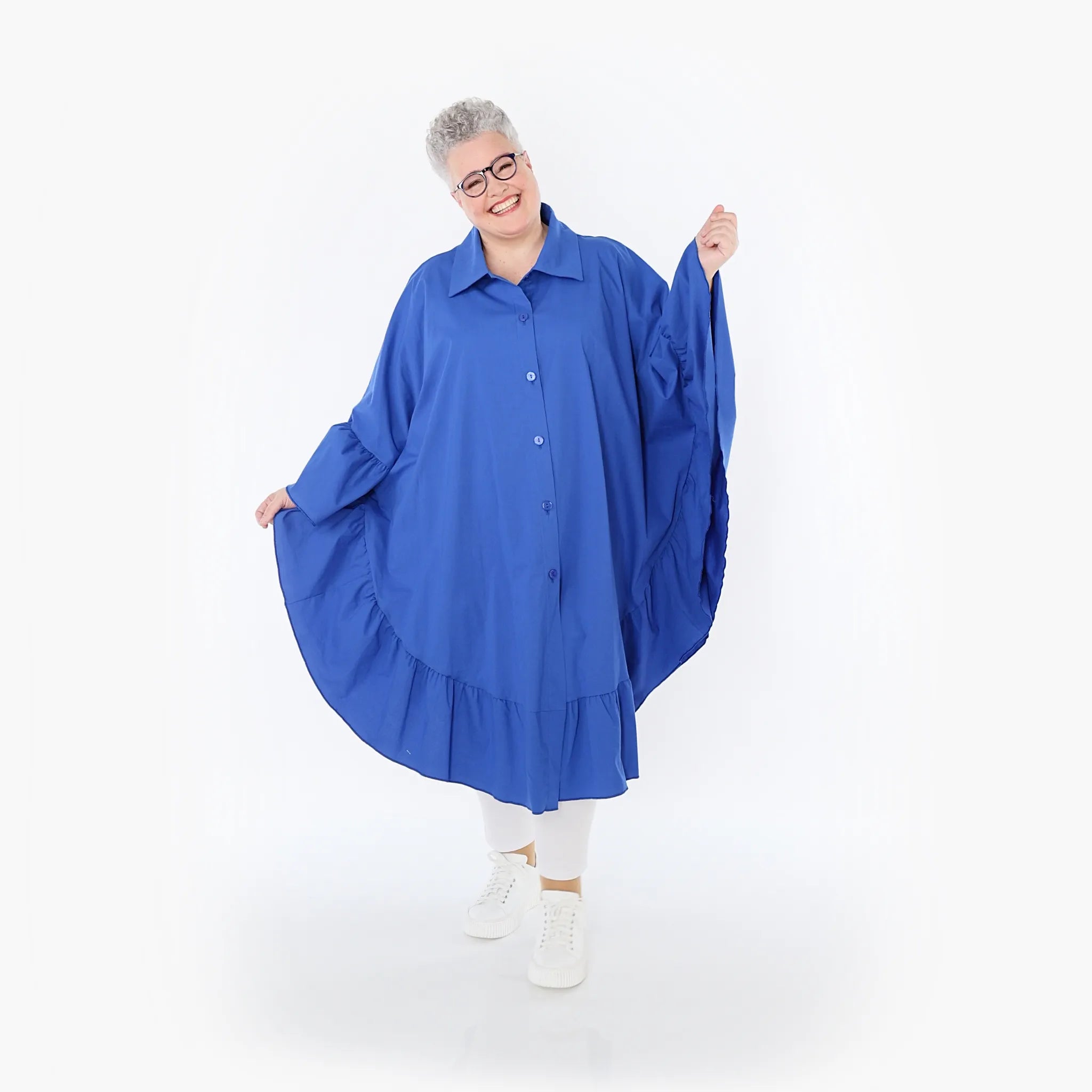 AKH Fashion Bluse 7085 Celestia, Royalblau