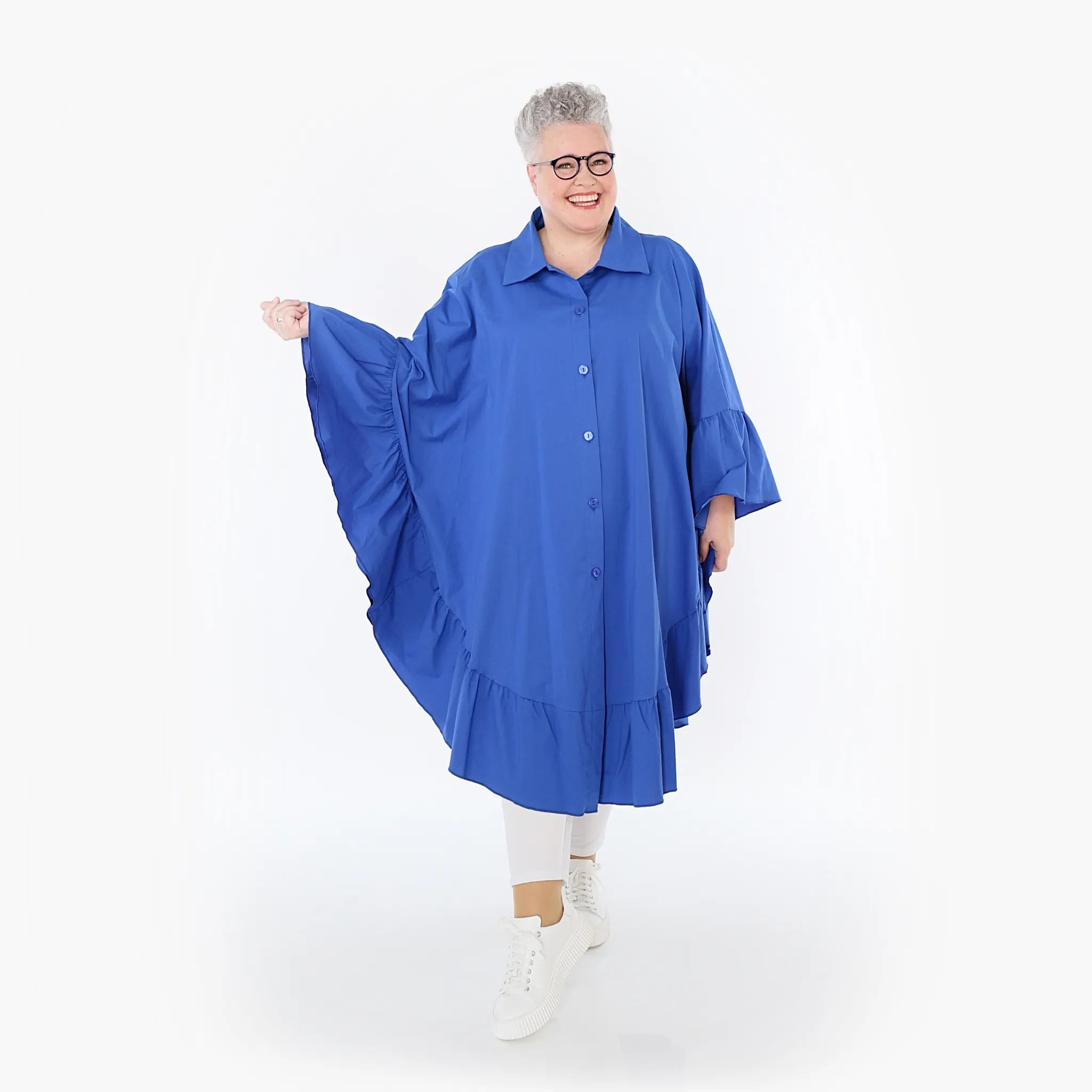AKH Fashion Bluse 7085 Celestia, Royalblau