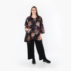 AKH Fashion · Jacke · FlowerPower · 7090 · Schwarz/Fuchsia/Multi