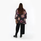 AKH Fashion · Jacke · FlowerPower · 7090 · Schwarz/Fuchsia/Multi