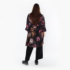 AKH Fashion · Shirt · FlowerPower · 7091 · Schwarz/Fuchsia/Multi