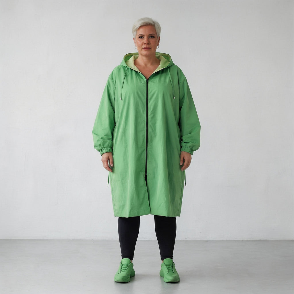 AKH Fashion 7102 Coat, Green