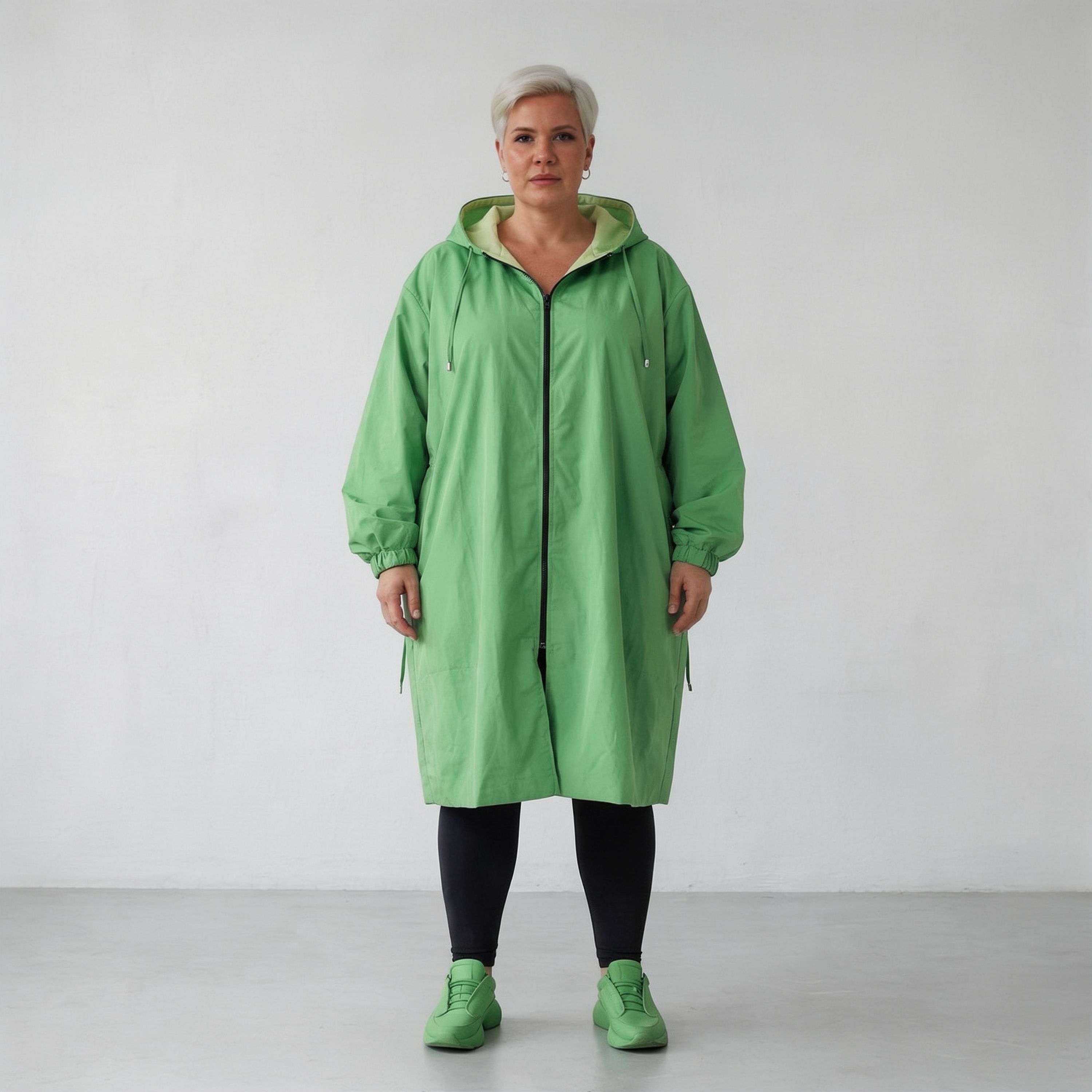 AKH Fashion 7102 Coat, Green