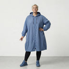 Manteau AKH Fashion 7102, bleu azur