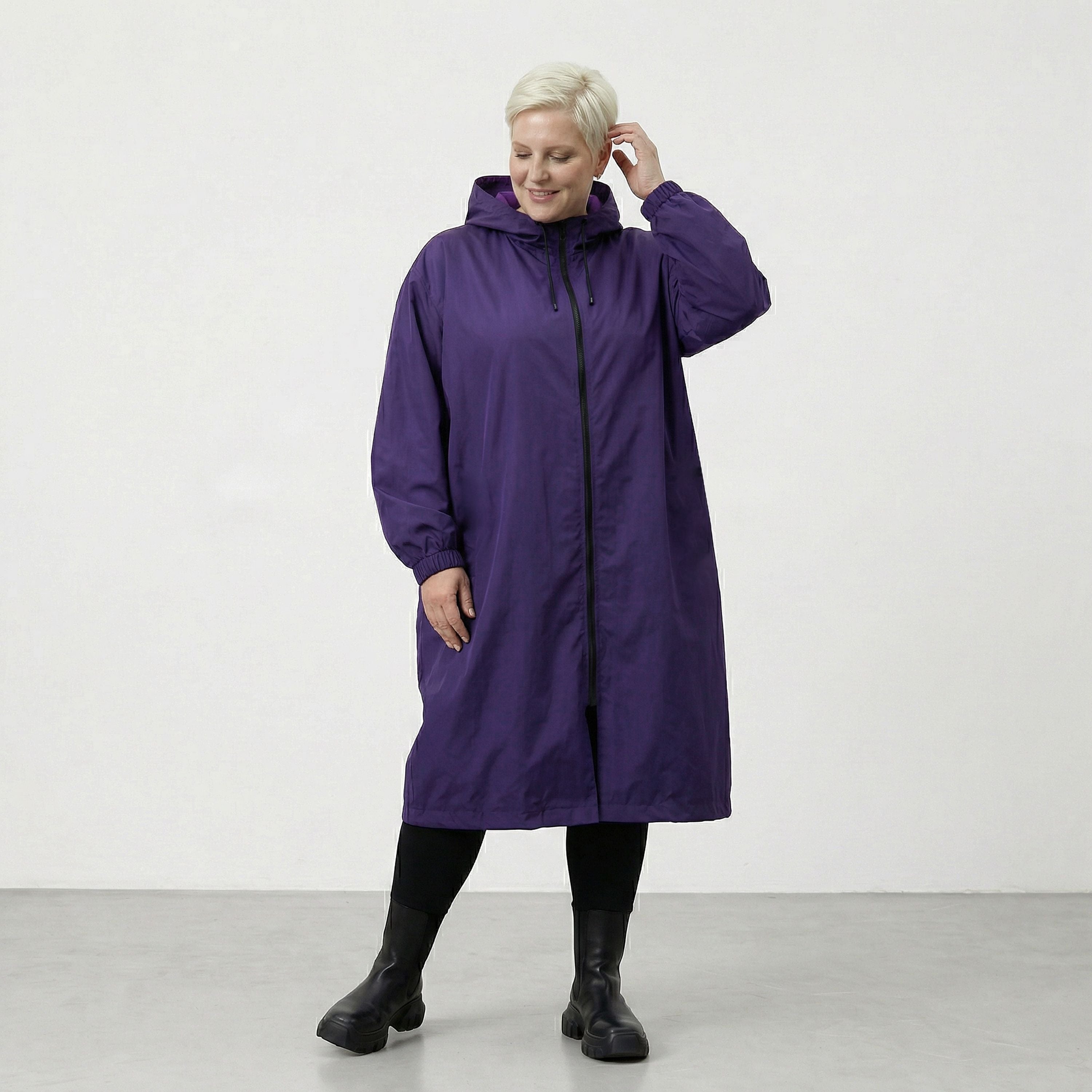 Manteau AKH Fashion 7102, violet