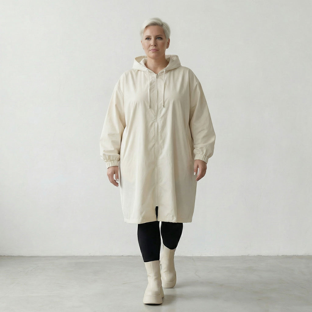 AKH Fashion Coat 7102 LoveEcho, Off-white