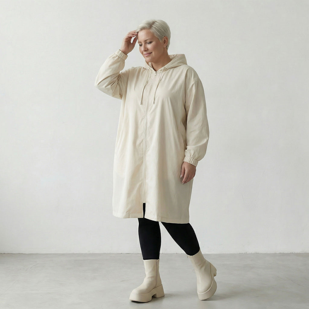 AKH Fashion Coat 7102 LoveEcho, Off-white