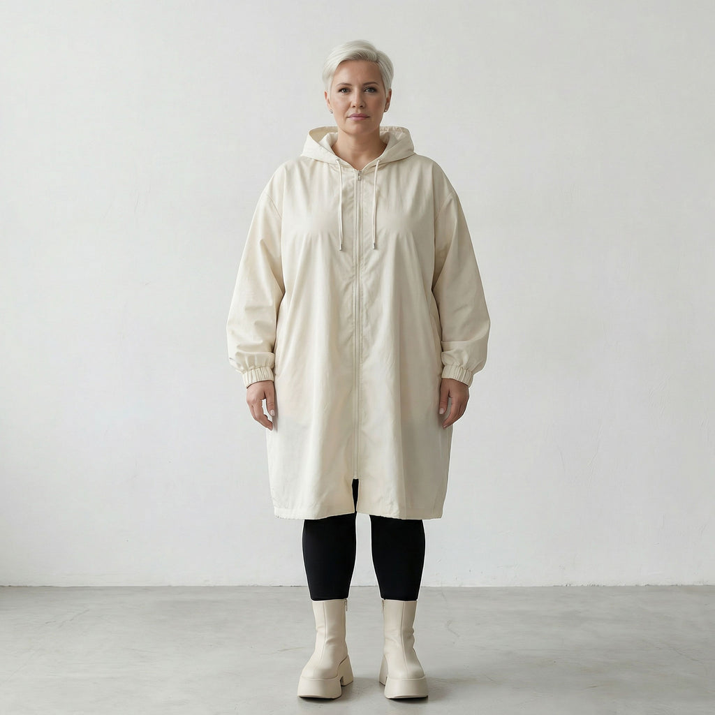 AKH Fashion Coat 7102 LoveEcho, Off-white