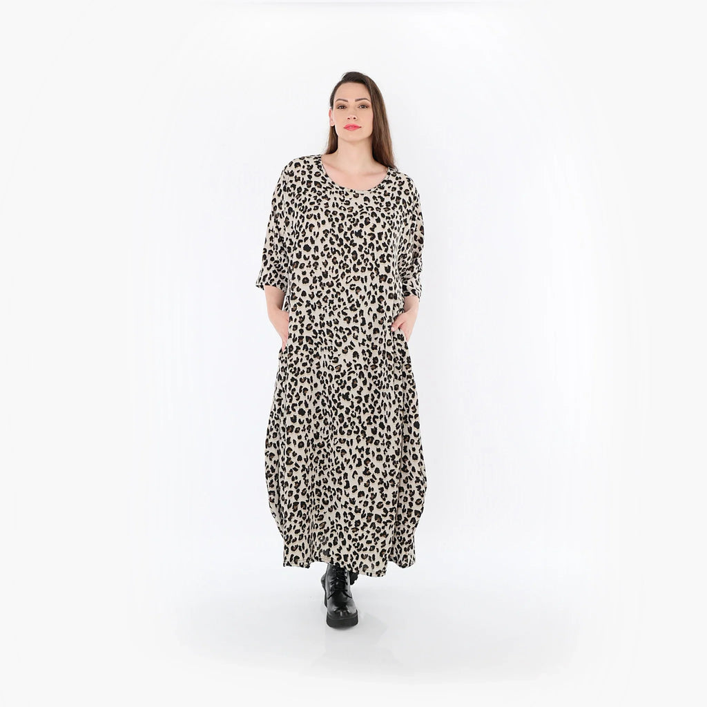 AKH Fashion · Kleid · Kitty · 1926 · Beige/Schwarz/Cognac