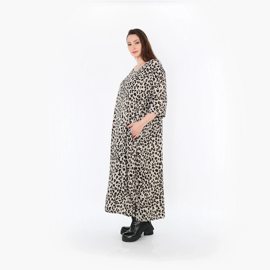 AKH Fashion · Kleid · Kitty · 1926 · Beige/Schwarz/Cognac