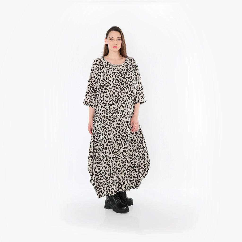 AKH Fashion · Kleid · Kitty · 1926 · Beige/Schwarz/Cognac
