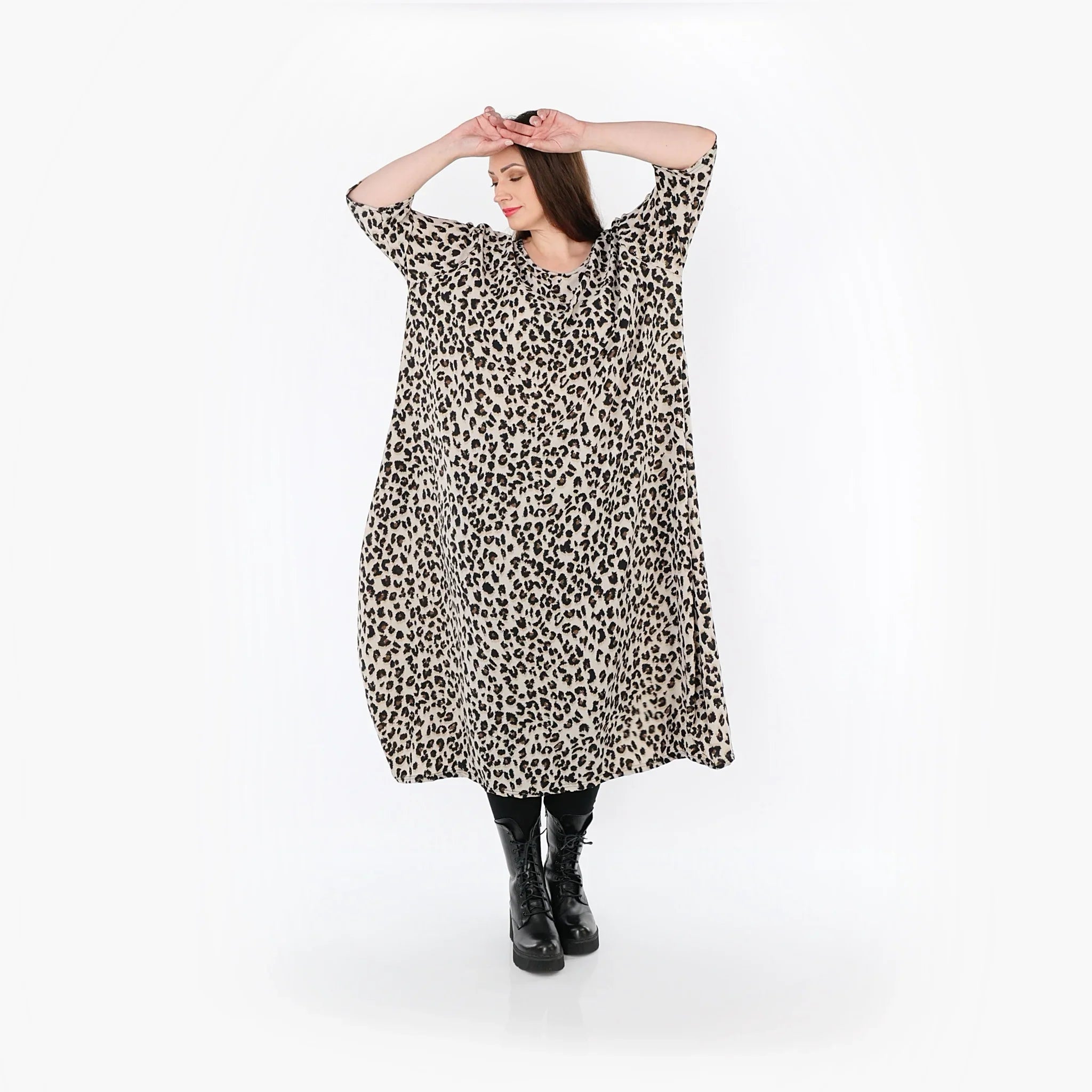 AKH Fashion · Kleid · Kitty · 1926 · Beige/Schwarz/Cognac