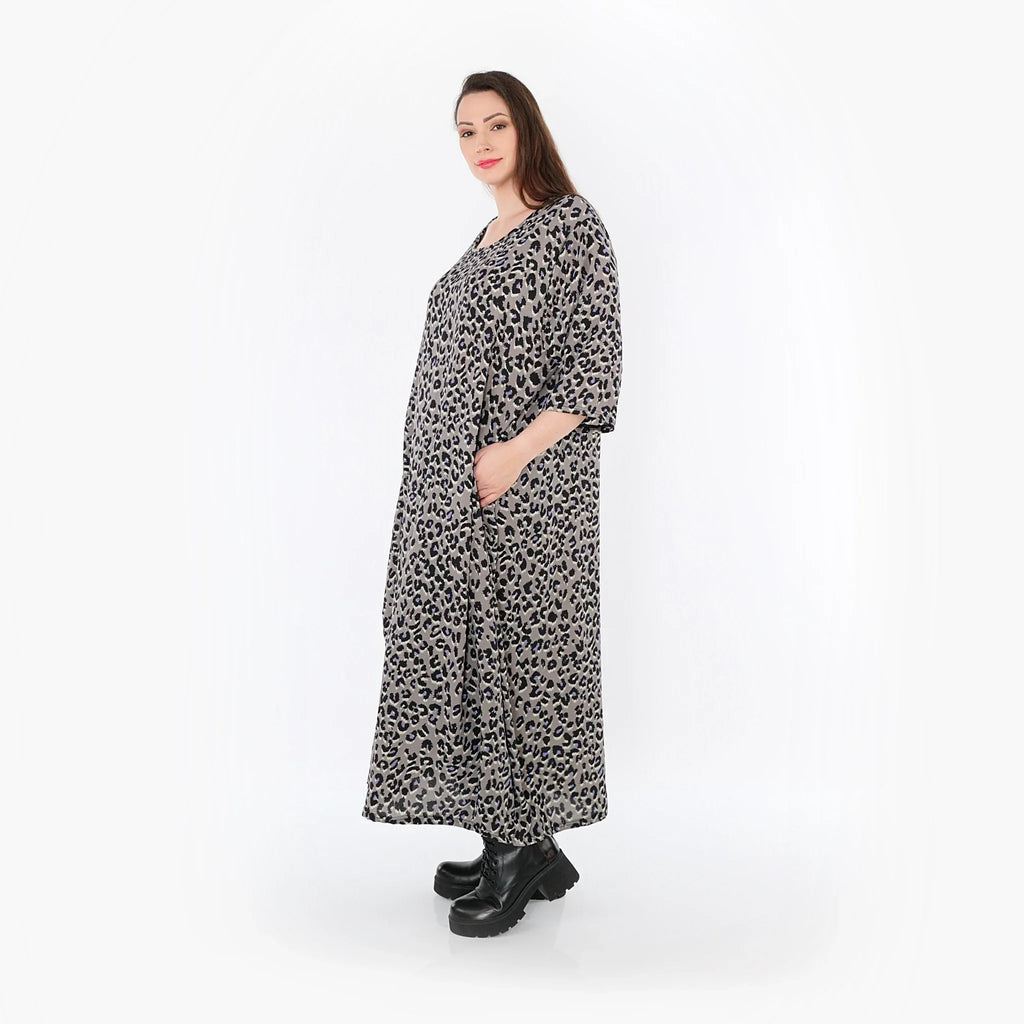 AKH Fashion · Kleid · Kitty · 1926 · Grau/Schwarz/Blau