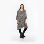 Chemise grande taille AKH Fashion 2666, gris-noir-bleu