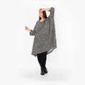 Chemise grande taille AKH Fashion 2666, gris-noir-bleu