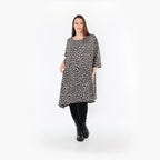 Chemise grande taille AKH Fashion 2666, gris-noir-bleu