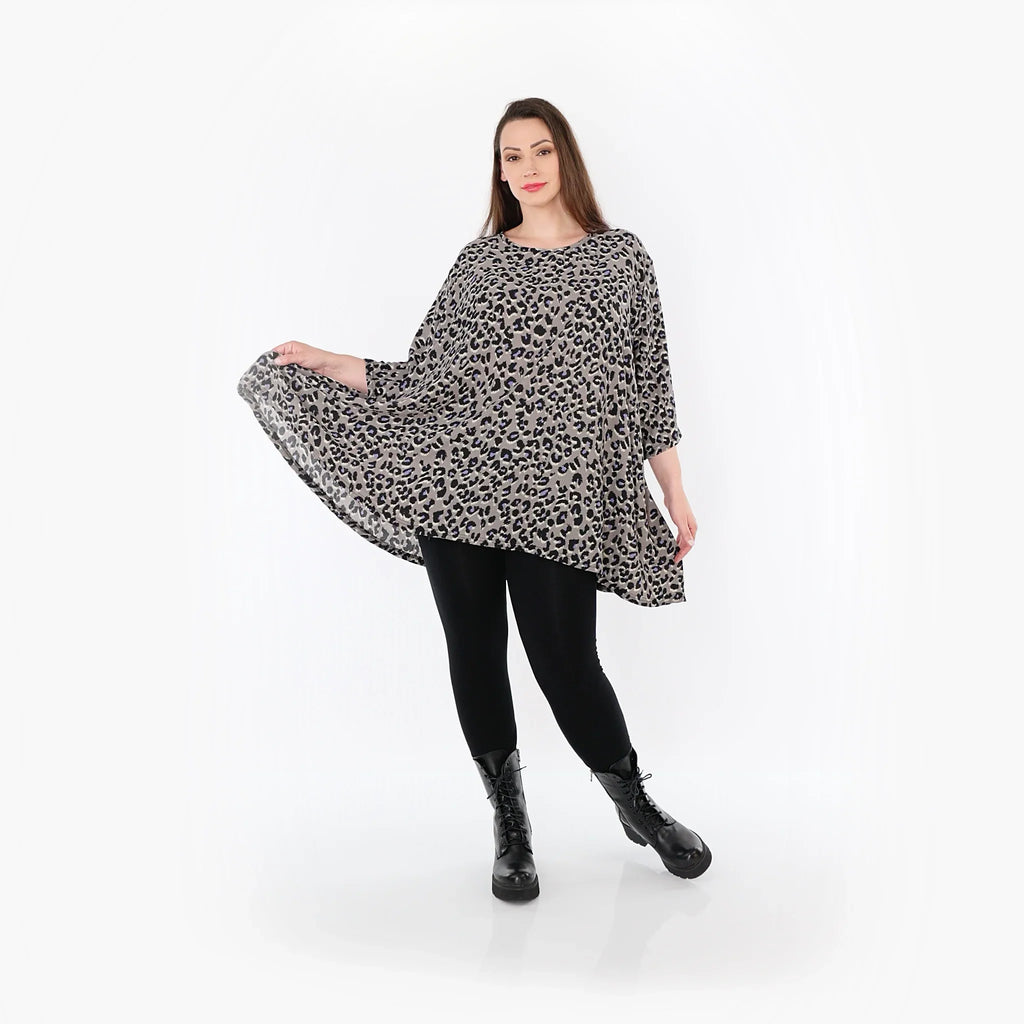 Chemise AKH Fashion 593 Big, gris-noir-bleu