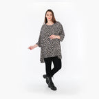 Chemise AKH Fashion 593 Big, gris-noir-bleu