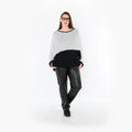 AKH Fashion · Überwurf · Samira · 7011 · Weiß/Schwarz