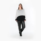 AKH Fashion · Überwurf · Samira · 7011 · Weiß/Schwarz