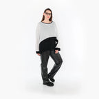 AKH Fashion · Überwurf · Samira · 7011 · Weiß/Schwarz