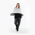 AKH Fashion · Überwurf · Samira · 7011 · Weiß/Schwarz