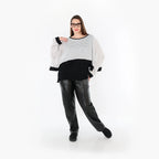 AKH Fashion · Überwurf · Samira · 7011 · Weiß/Schwarz