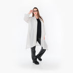 Cardigan AKH Fashion 7040, blanc-noir