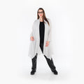 Cardigan AKH Fashion 7040, blanc-noir