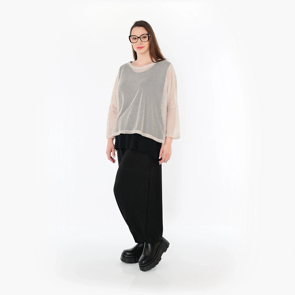 Chemise grande taille AKH Fashion 6721, beige