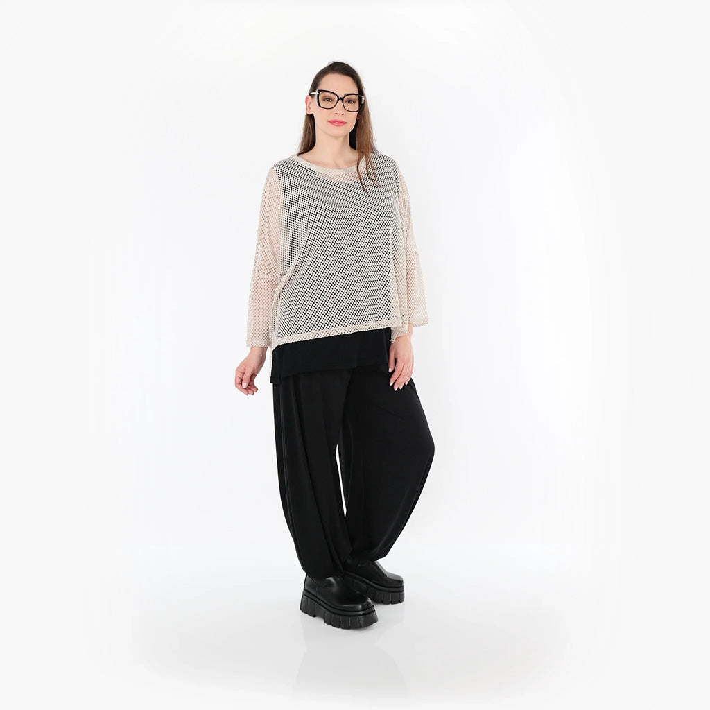 Chemise grande taille AKH Fashion 6721, beige