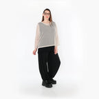 Chemise grande taille AKH Fashion 6721, beige
