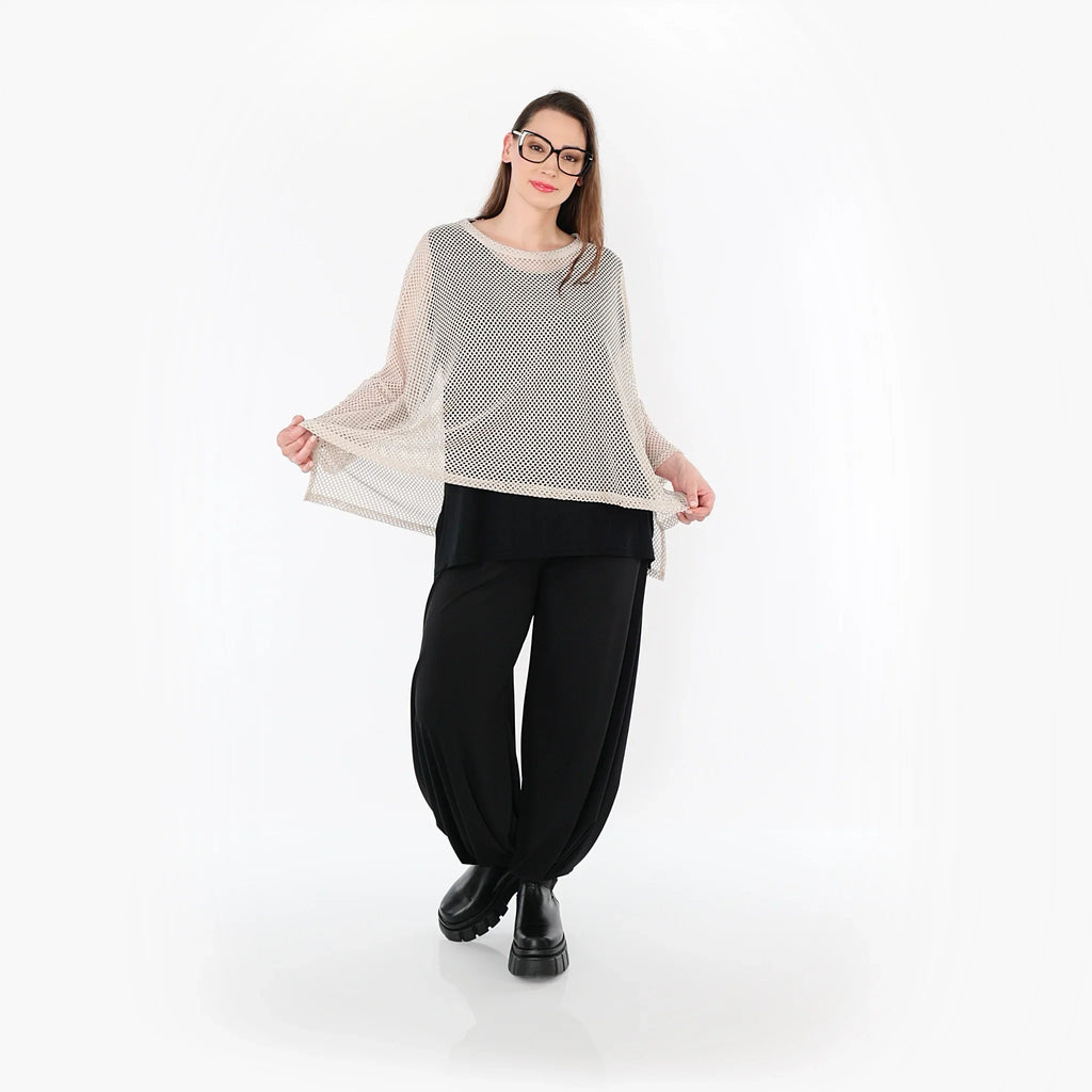 Chemise grande taille AKH Fashion 6721, beige