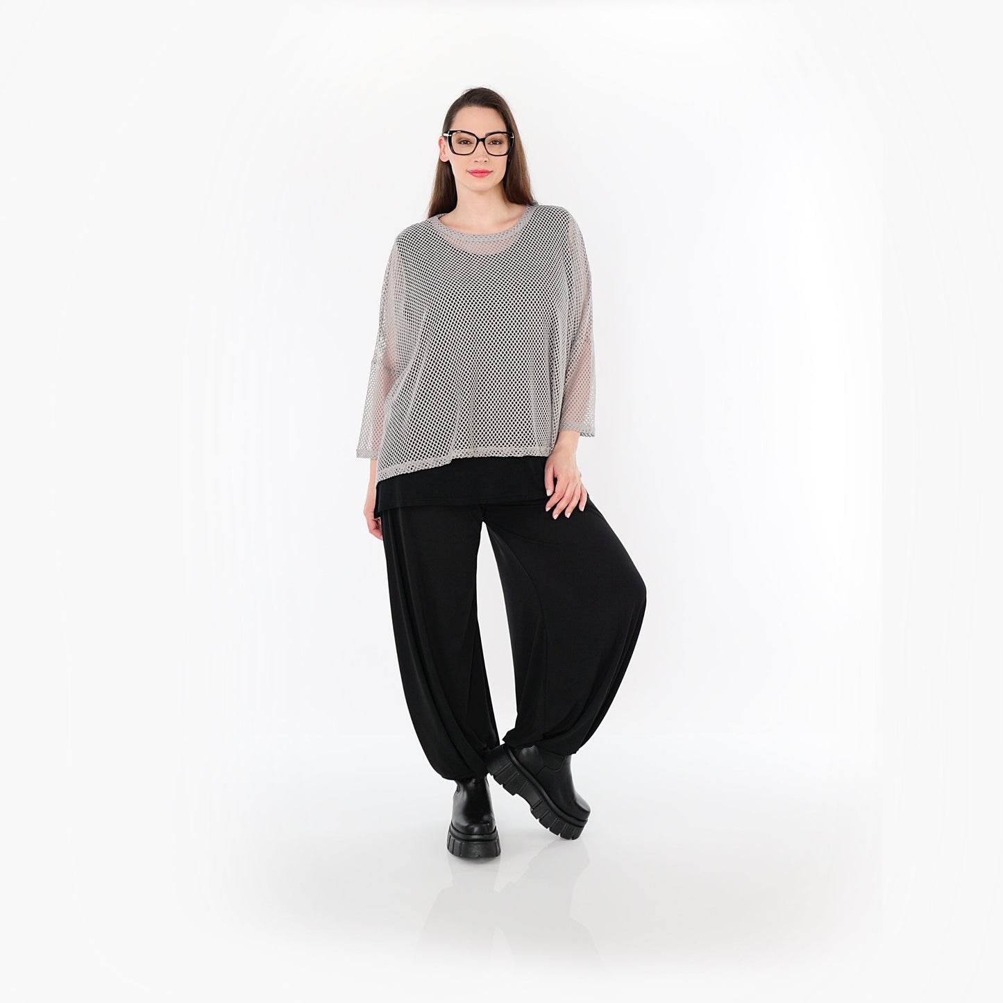 AKH Fashion 6721 Big Shirt, Grau