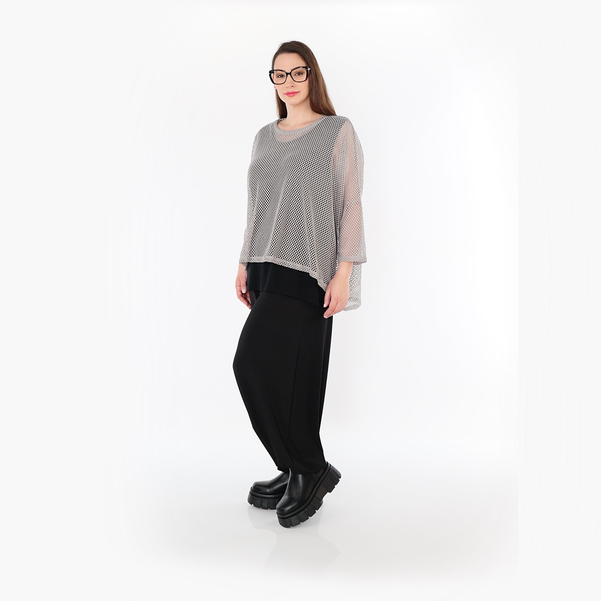 Chemise ample AKH Fashion 6721, grise