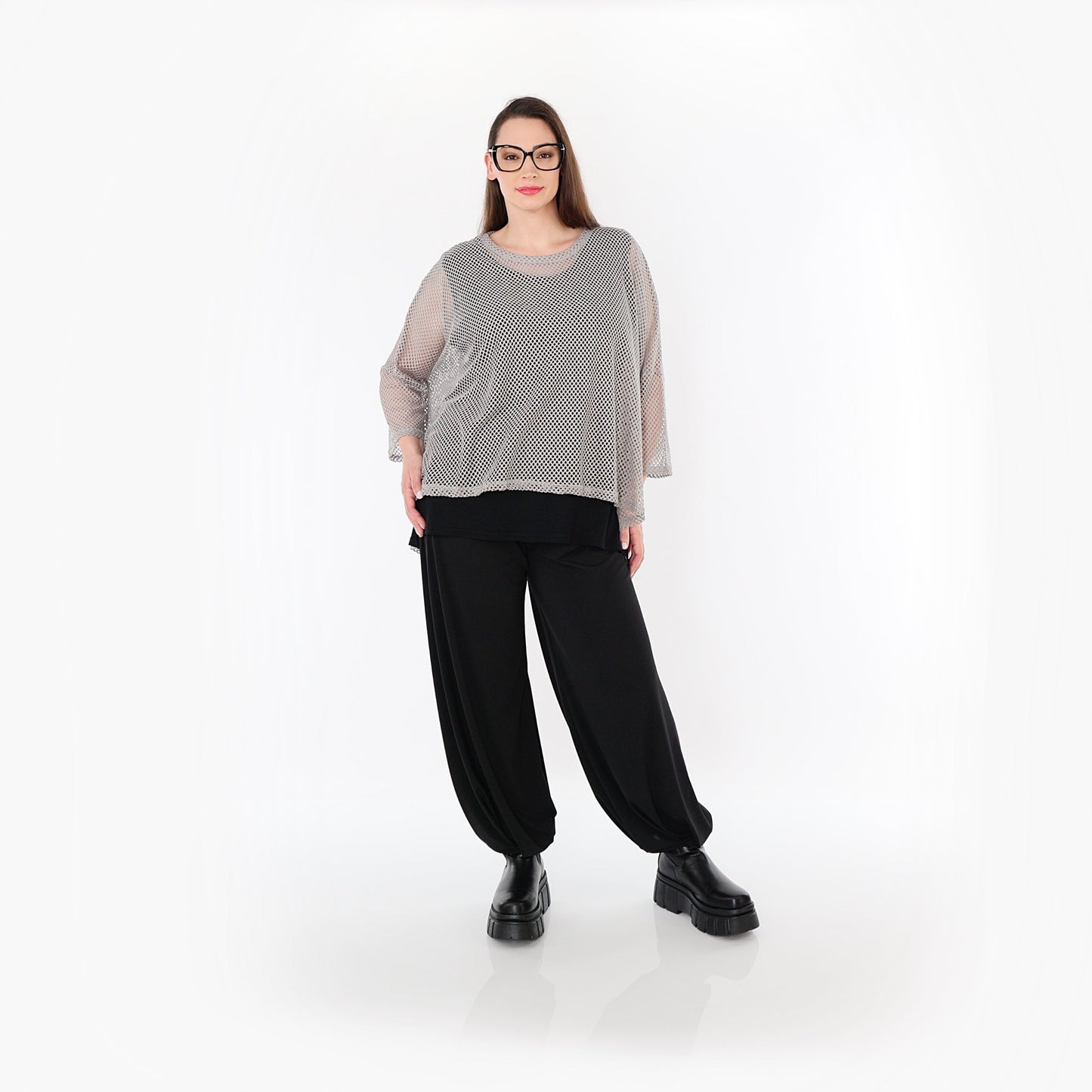 AKH Fashion 6721 Big Shirt, Grau