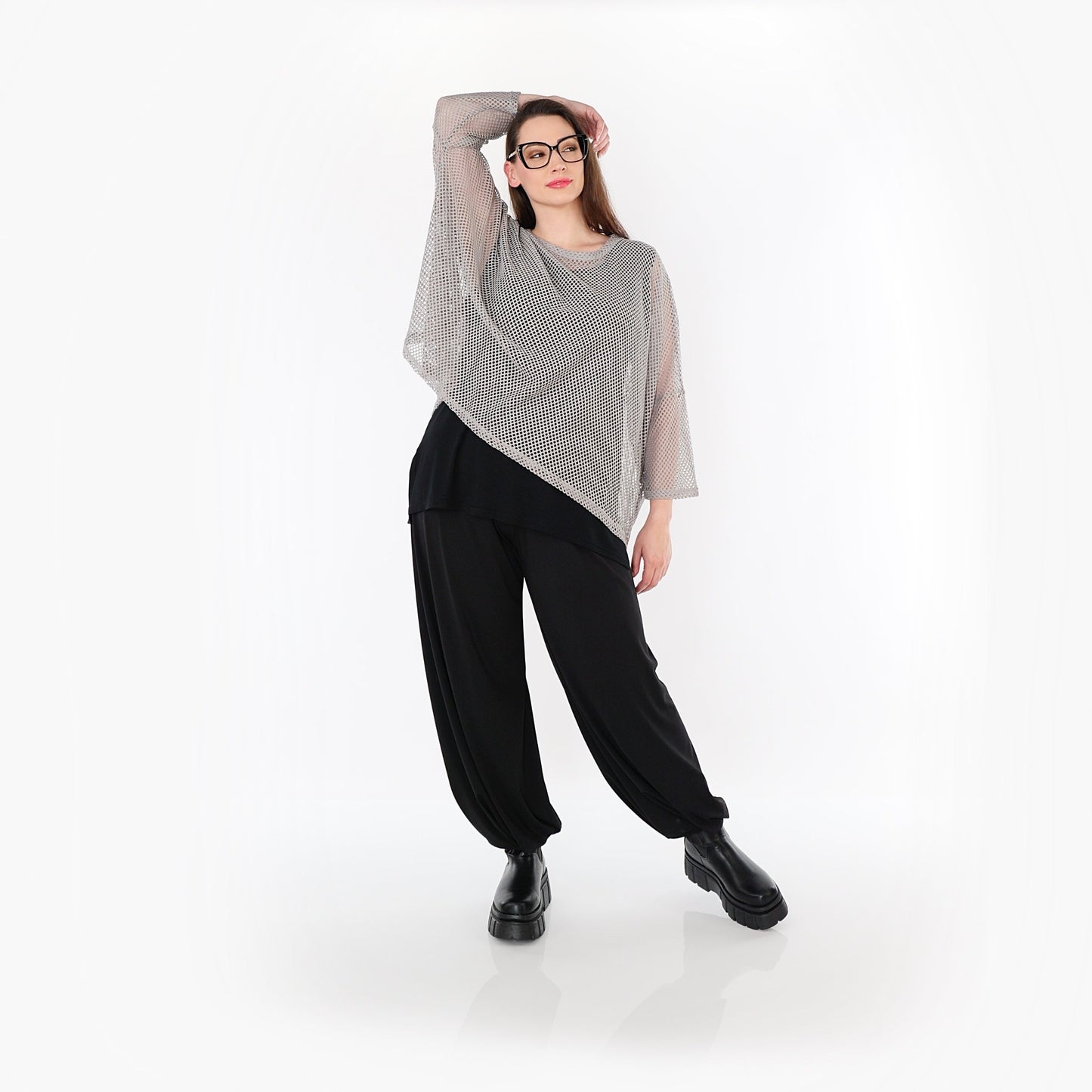 AKH Fashion 6721 Big Shirt, Grau