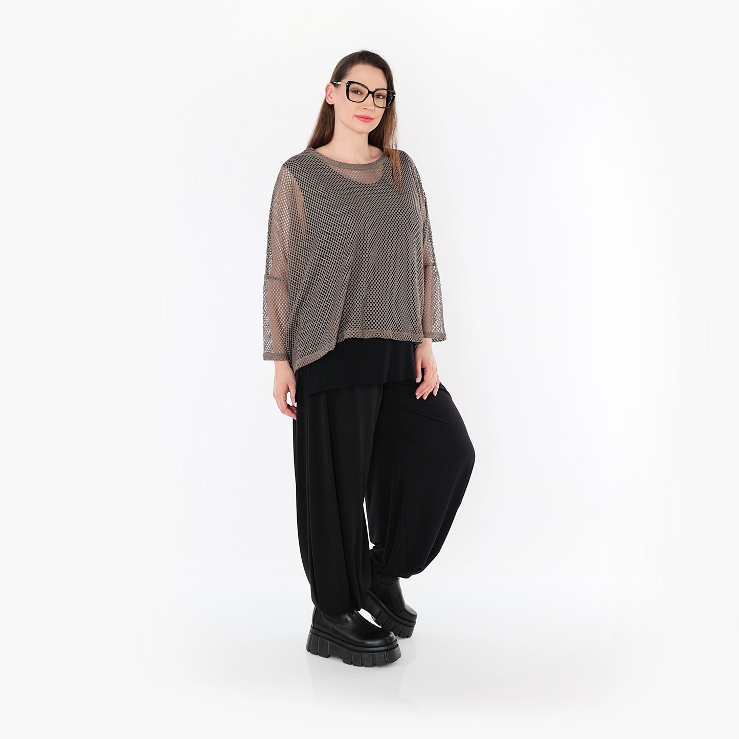 AKH Fashion 6721 Big Shirt, Taupe