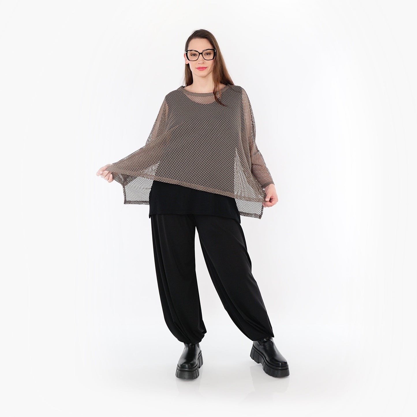 AKH Fashion 6721 Big Shirt, Taupe