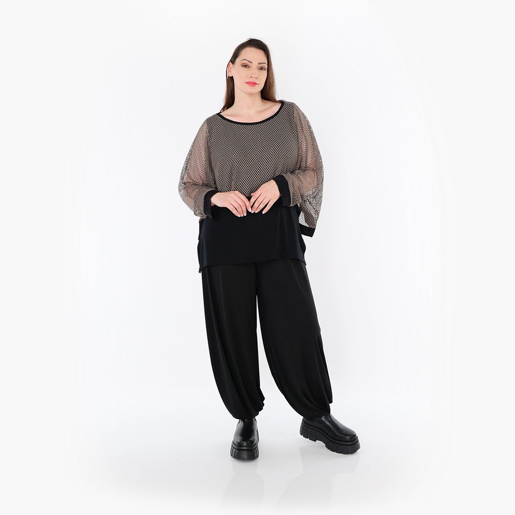 AKH Fashion 7011 Throw, Taupe-Black
