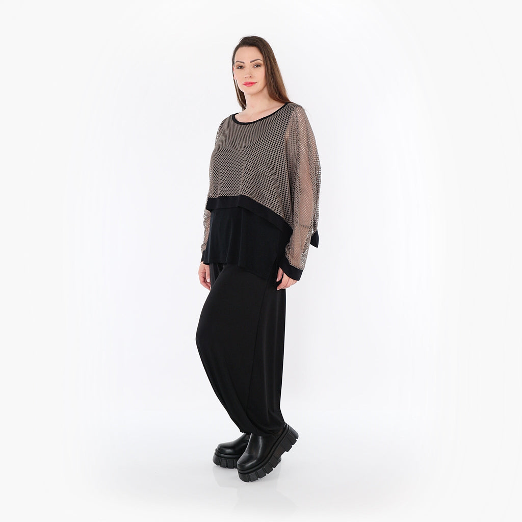 AKH Fashion 7011 Throw, Taupe-Black