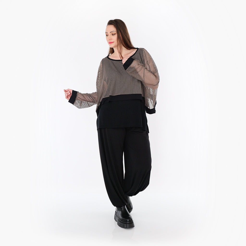 AKH Fashion 7011 Throw, Taupe-Black