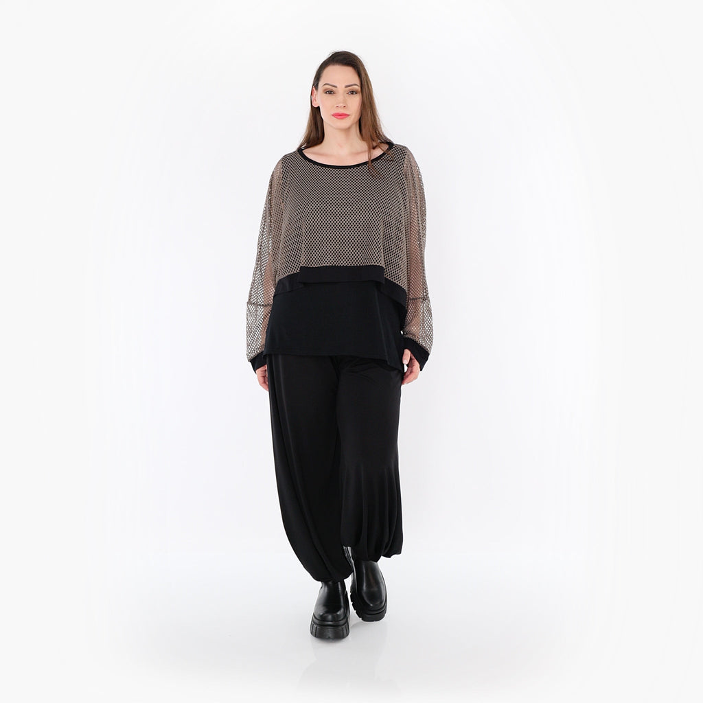AKH Fashion 7011 Throw, Taupe-Black