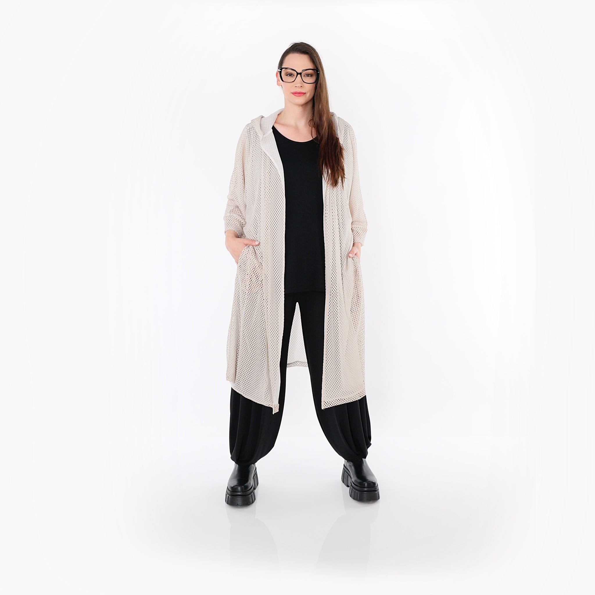 AKH Fashion 7068 Cardigan, Beige