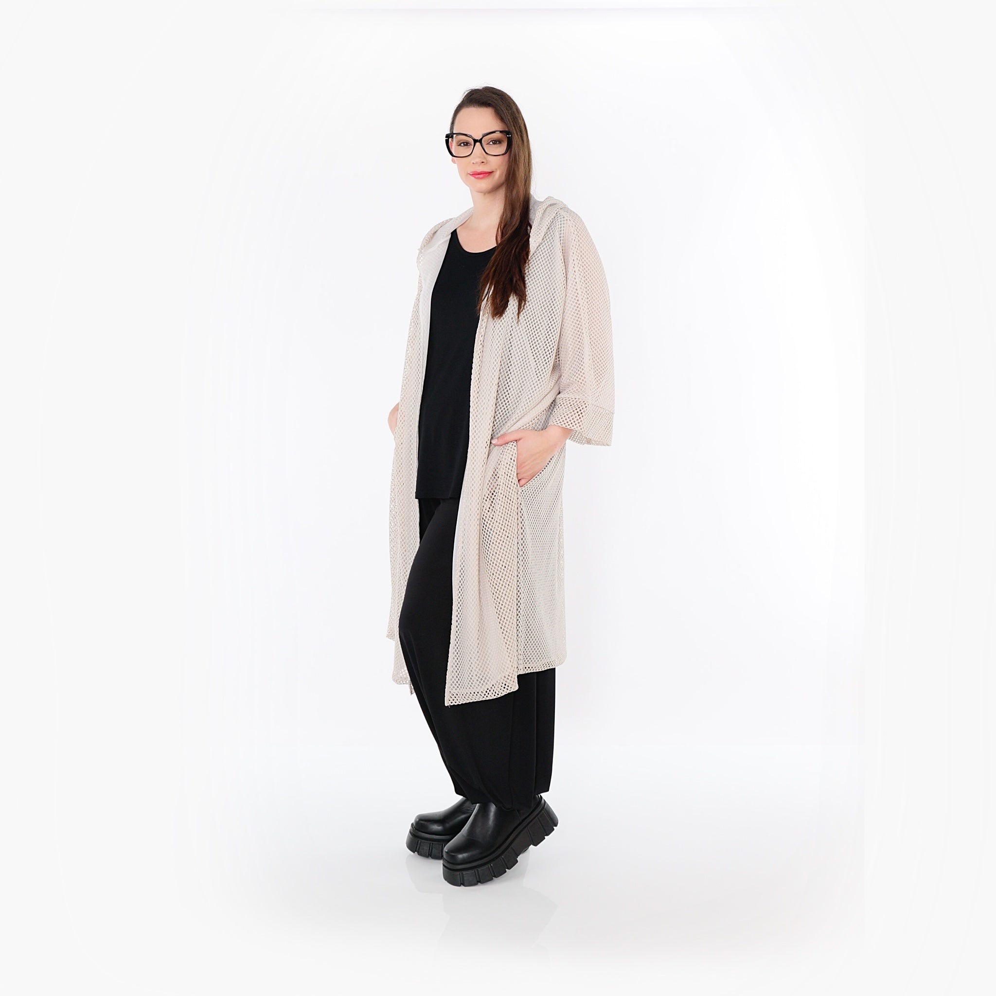 AKH Fashion 7068 Cardigan, Beige