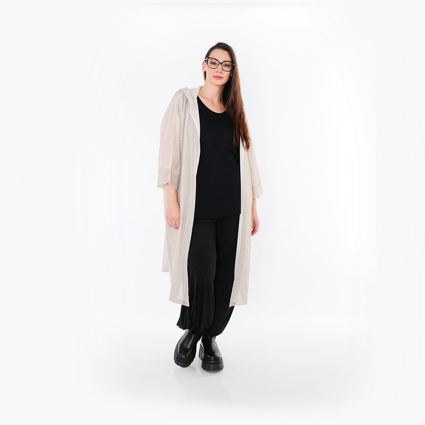 AKH Fashion 7068 Cardigan, Beige