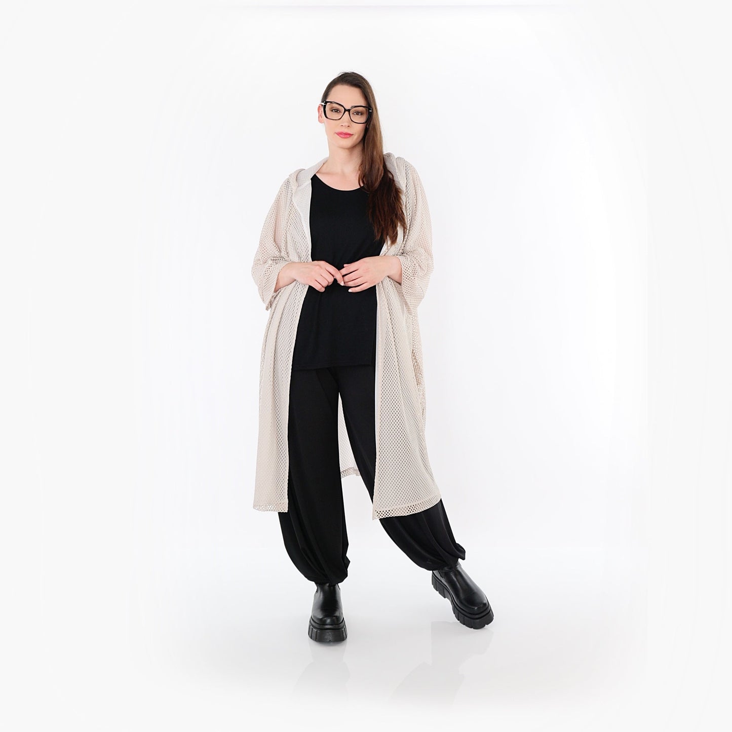 AKH Fashion 7068 Cardigan, Beige