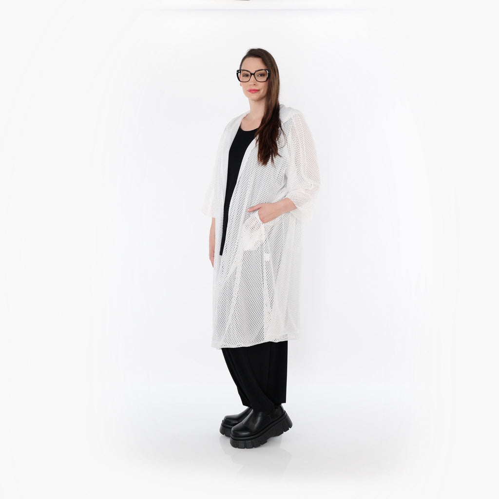 AKH Fashion 7068 Cardigan, White